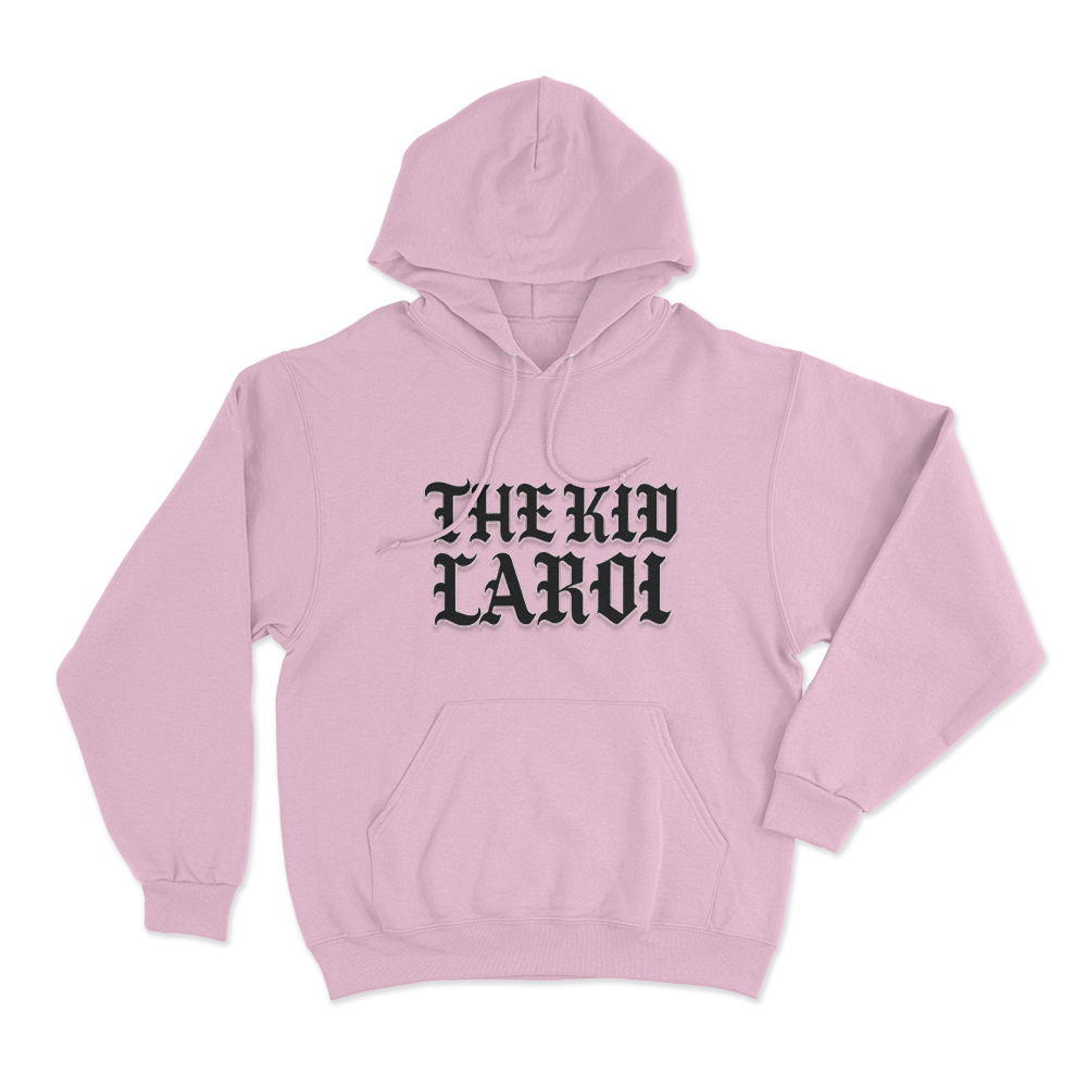 The Kid Laroi Gothic Font Unisex Hoodie Pink The Kid Laroi Gothic Font Unisex Hoodie Pink