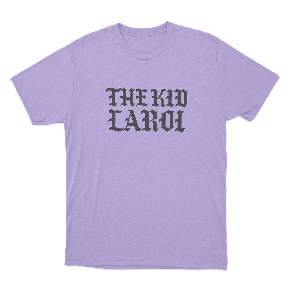 The Kid Laroi Gothic Font Unisex T Shirt Purple The Kid Laroi Gothic Font Unisex T Shirt Purple
